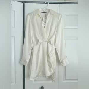 NWT Zara satin effect mini dress